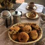 Sweet bread rolls with drops of chocolate Tagliatelle shape | Chef service