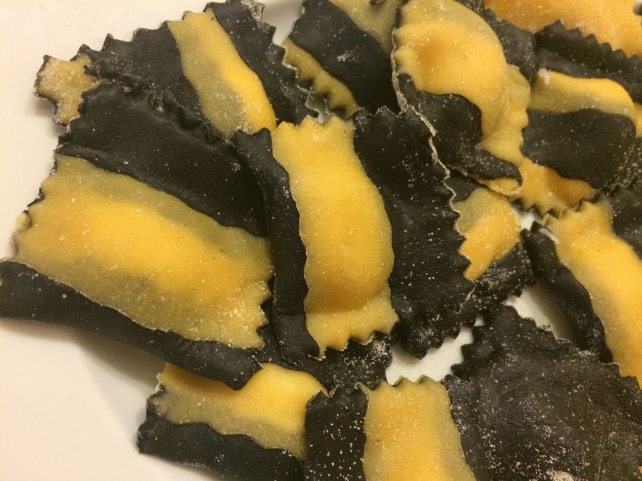 Striped Cuttlefish Ravioli