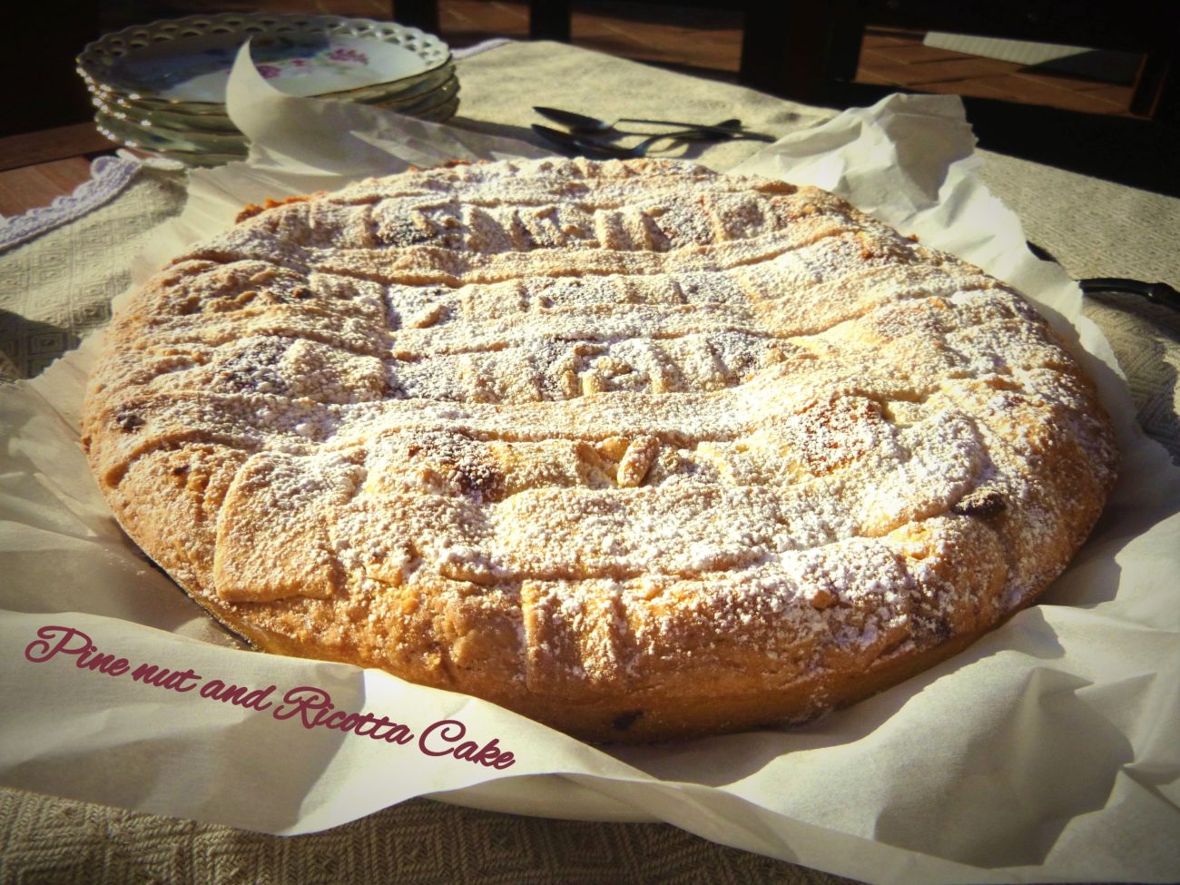 Ricotta and Pine nut cake